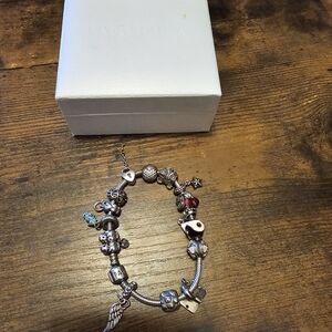 Pandora bracelet with 15 charms